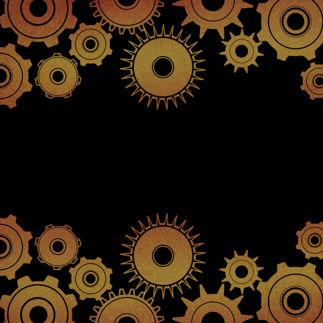 Gears Frame solid bg