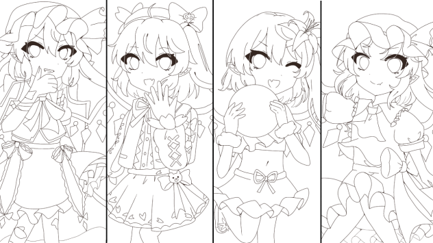 ロスワ フラン線画