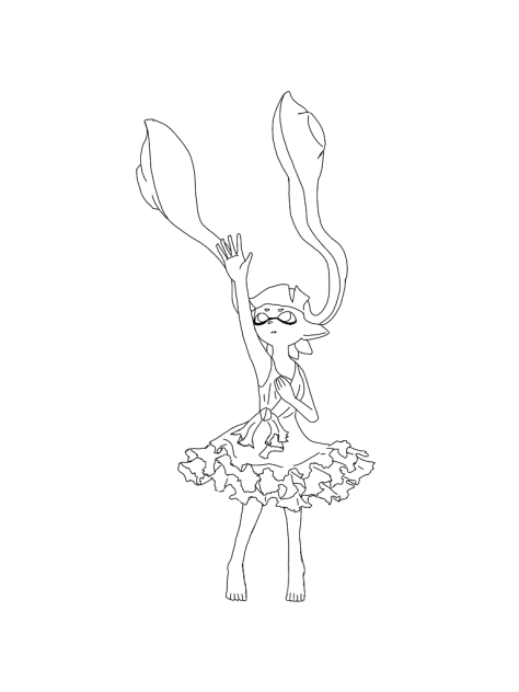 深海少女PV　線画