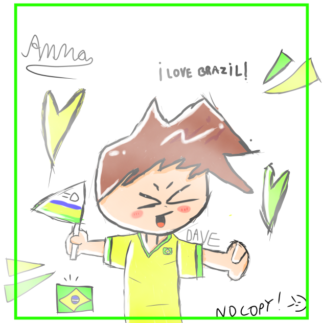 Dave loves Brazil 🇧🇷 💚💛