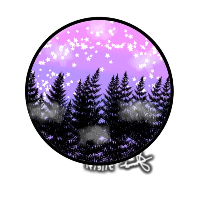 forest night view🤩 - ibisPaint
