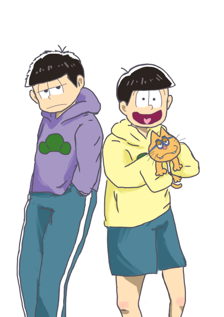 一松と十四松とエスパーニャンコ