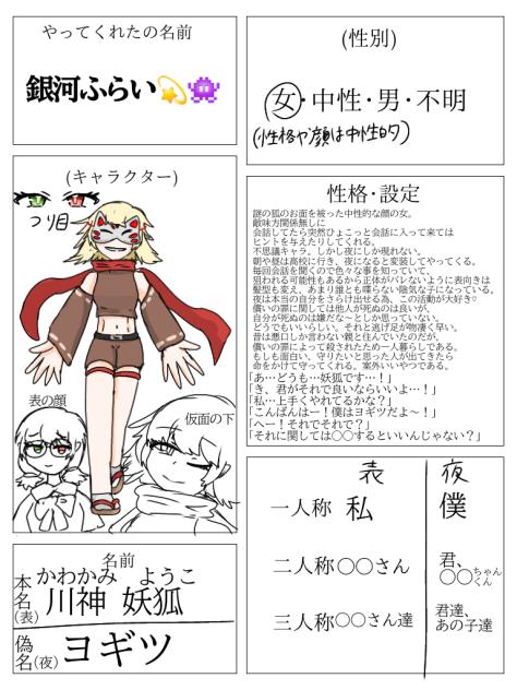 キャラ募集参加2！
