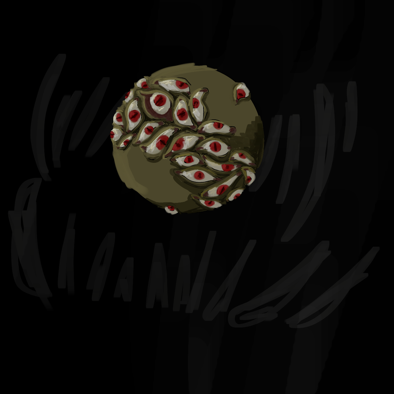 creepy eyeball - ibisPaint