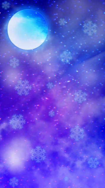 Winter night sky - ibisPaint