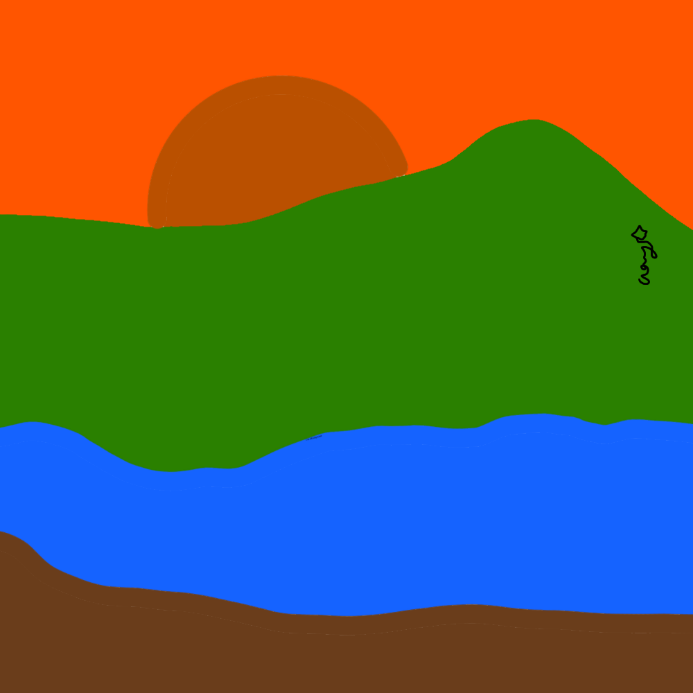 Mountain view - ibisPaint