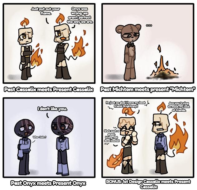 Dandy's World OCs Meet Their Past Self