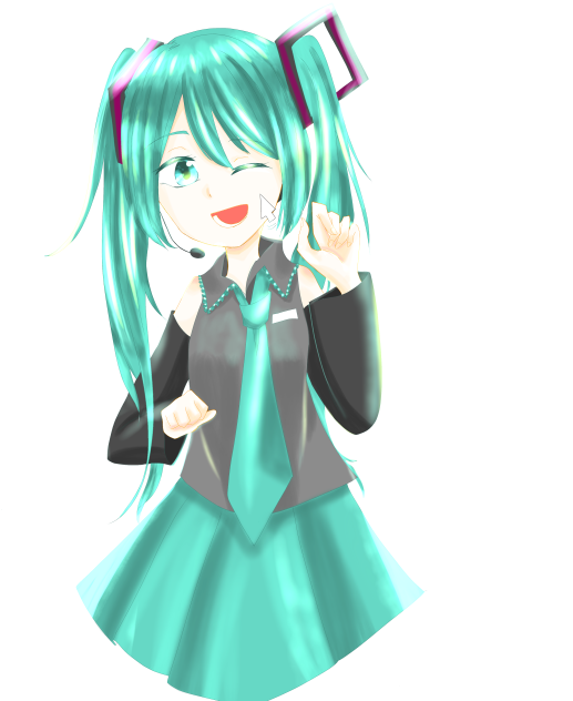 戯れミクちゃん