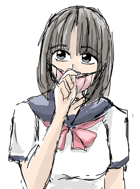 マスク暑いJK