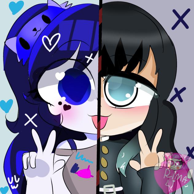 Mary X Muichiro tokito 🔥💙🩵