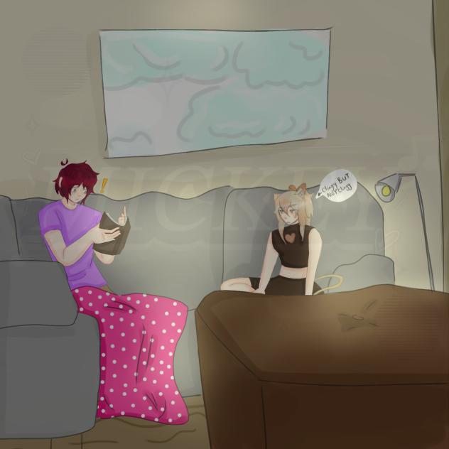 Star and her humanized cat
