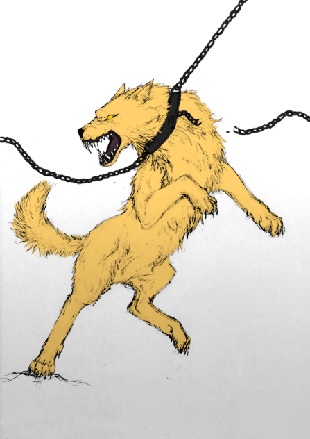 Pure Golden Wolf