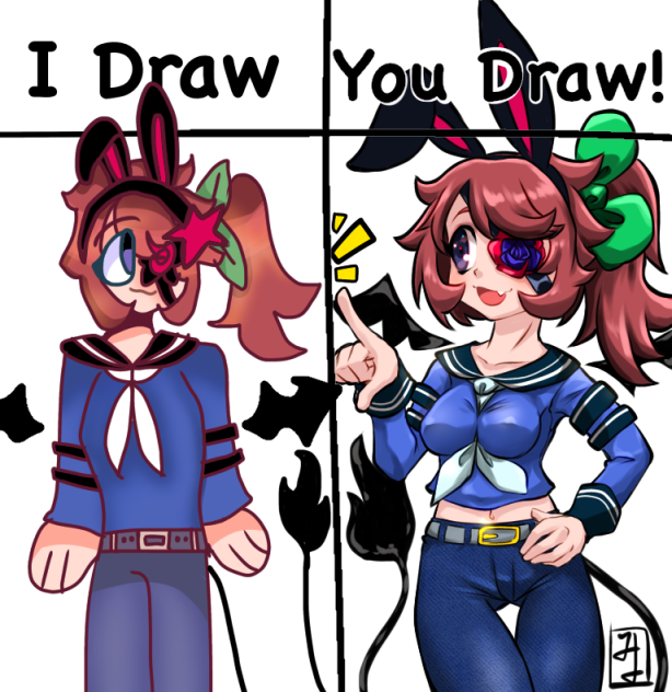 I draw you draw with •lazy devil ･