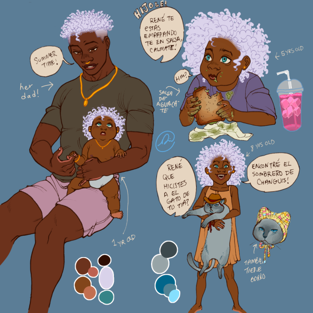 René and her dad
