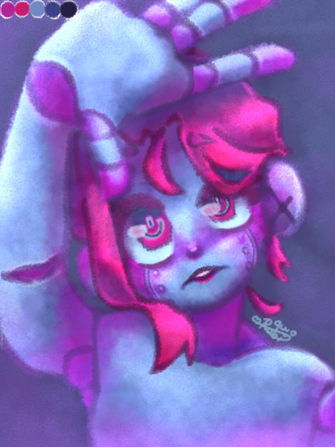 Robot girl (default color palette) - ibisPaint