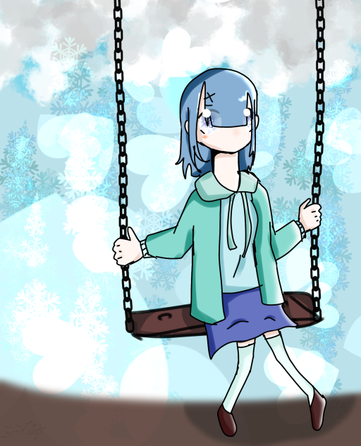 ブランコに乗って