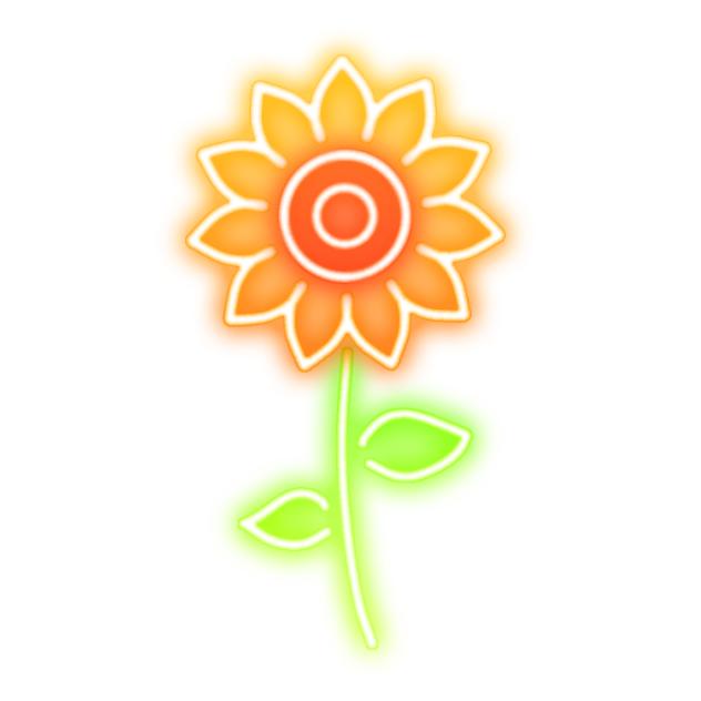 Sunflower neon sign2