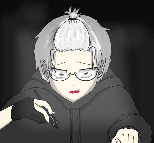 私が絵を描いているとき