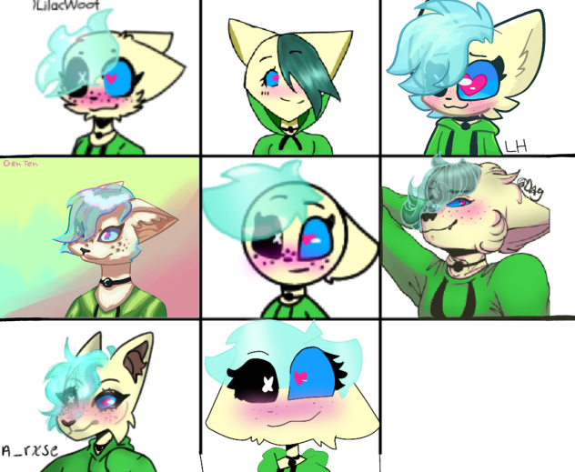 9 different art styles (collab)