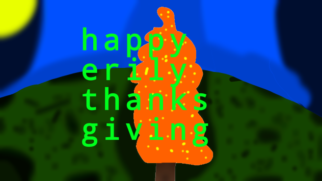 happy erily thanks giving speed paint