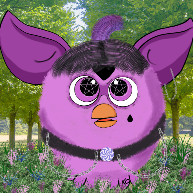 pink punk furby