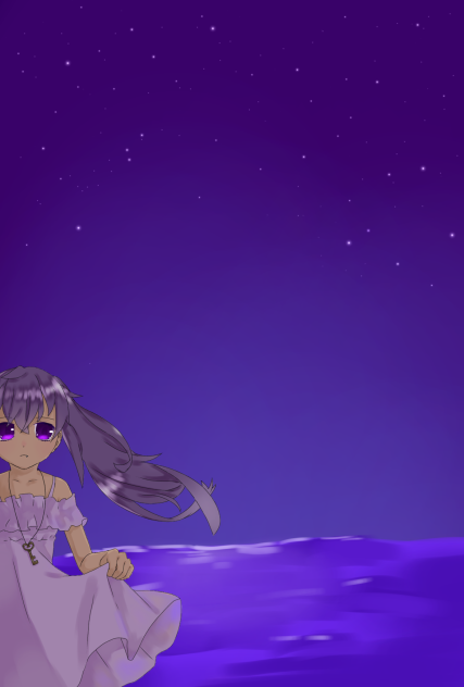 夜のさざ波 Ibispaint