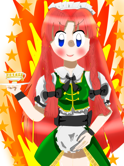 めーりんのメイド姿