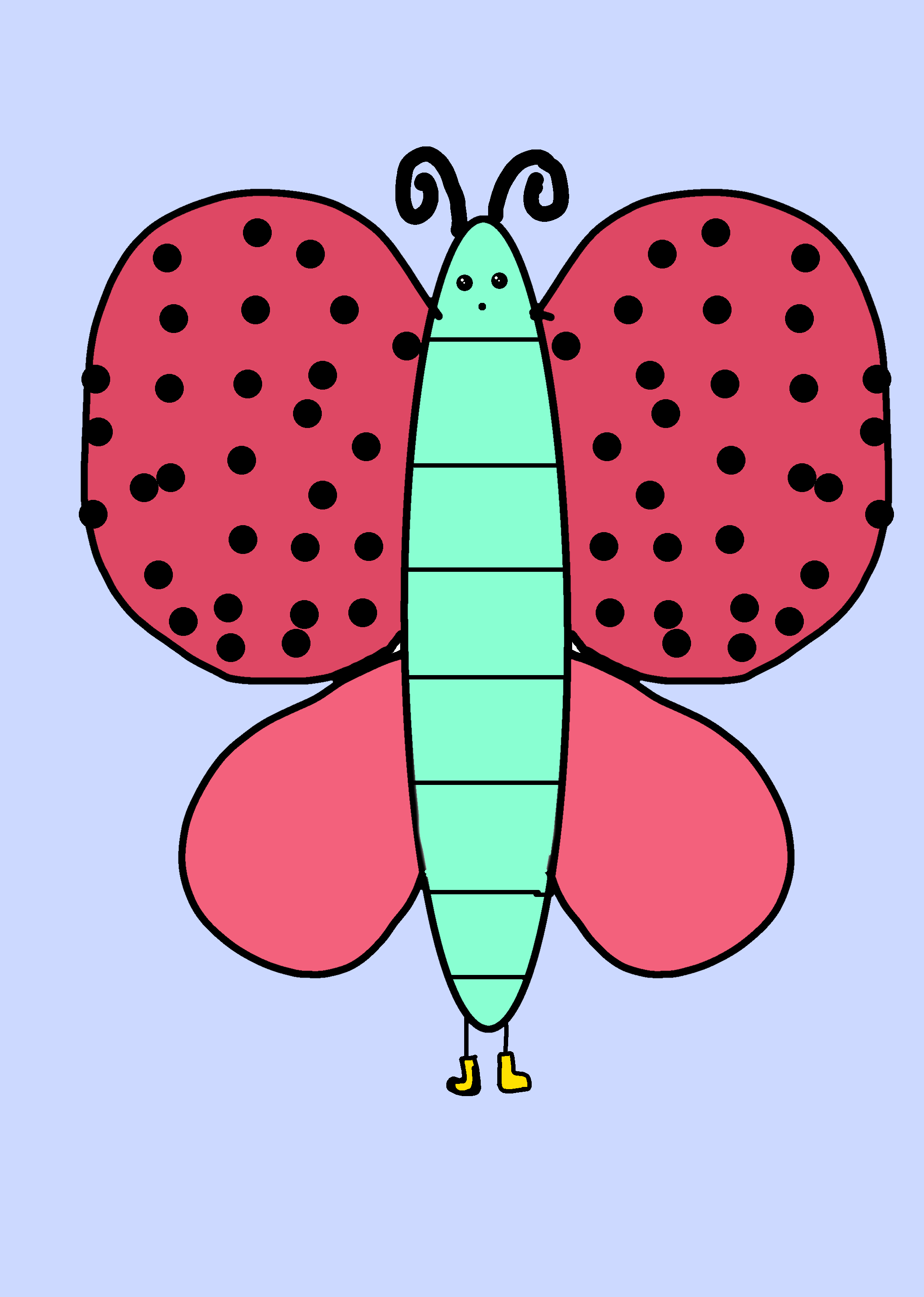 Dragon Fruit Butterfly (Idc if u steal) - ibisPaint