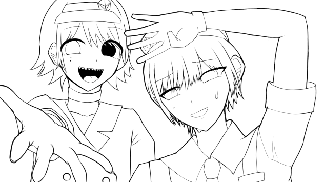 青組メズマライザー線画！