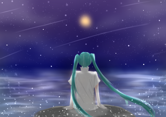 夜の海