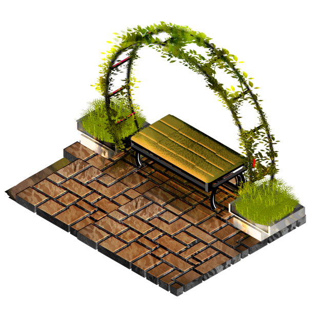 Isometric Mini Garden IbisPaint isometric-mini-garden-ibispaint