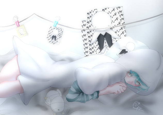 推しと二度寝しちゃう…