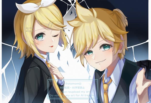鏡音スーツ