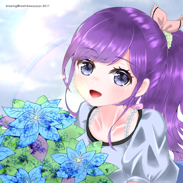 水無月ポインセチア(星川ヤヨイ様の線画お借りしました！)