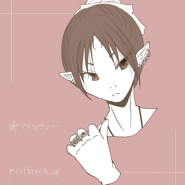 鬼徹ワンドロ  顔周りのアクセサリー
