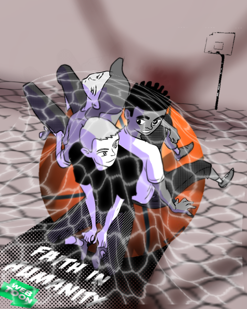 Draw webtoon comic title on phone no pen