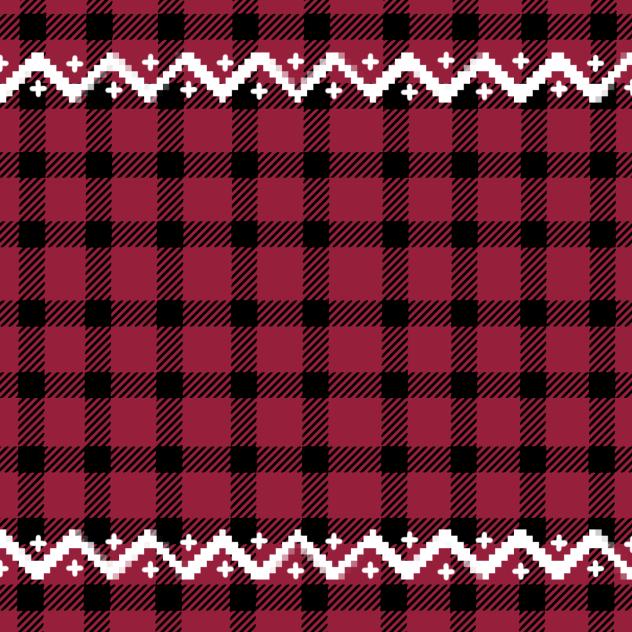 Pattern Nordic 3 Red