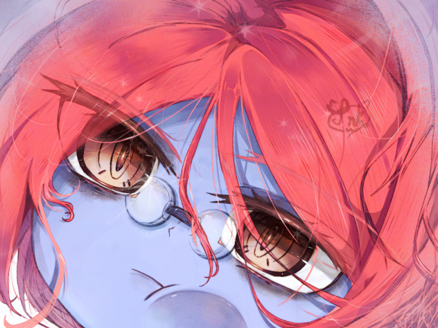 『訴えますね』薬理区絵画│りんご先生│