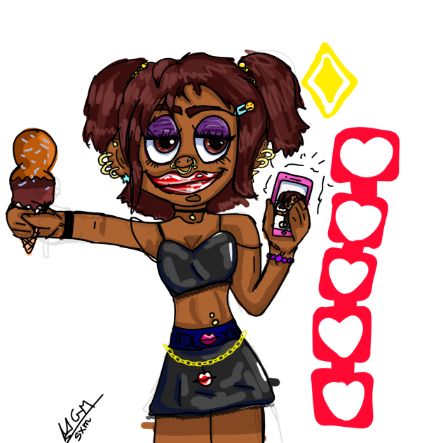 Cartoonish drawing