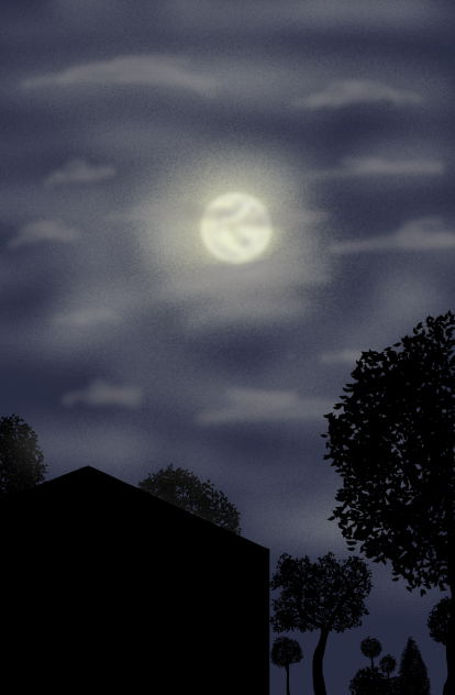 my window view at night - ibisPaint
