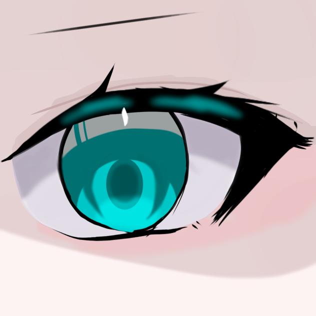 目の描き方変えてみた