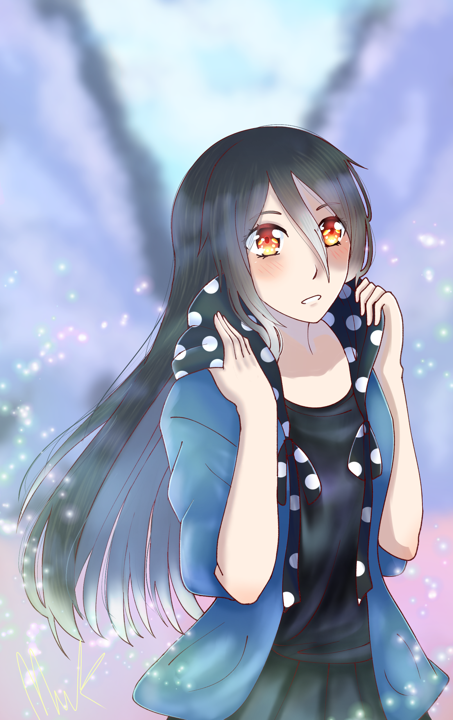 Minava in the lavender fields - ibisPaint
