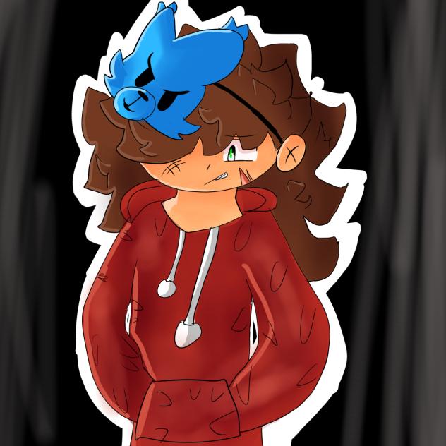 James in his hoodie