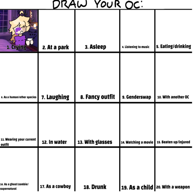 Draw your oc as... pt 1