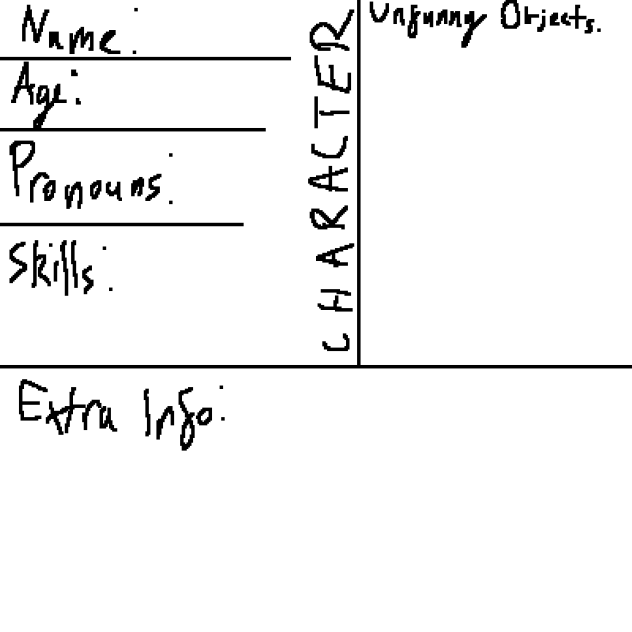 Unfunny Objects Spreadsheet