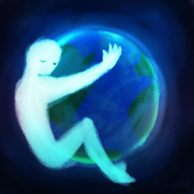 hug for the blue marble