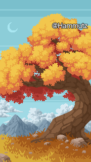 Autumn Scenery pixel art wallpaper