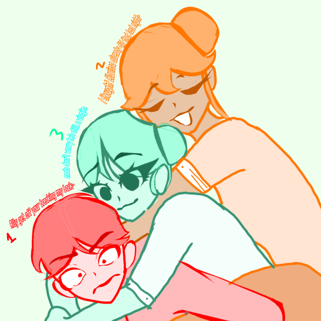 Just a trio being themselves!