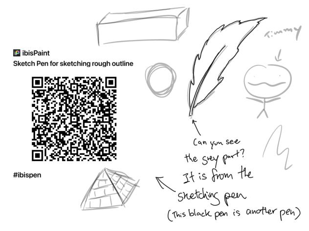 Sketching pen for rough outline