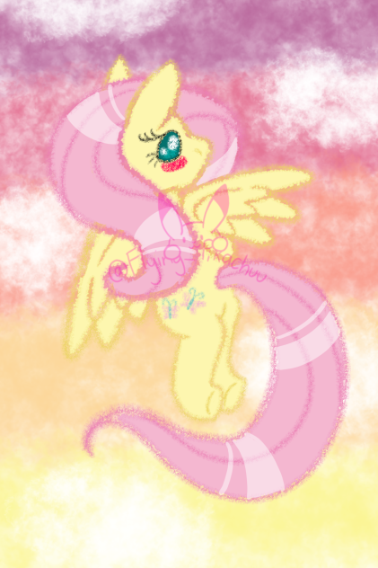 Fluttershy in the sunset 🦋🌅